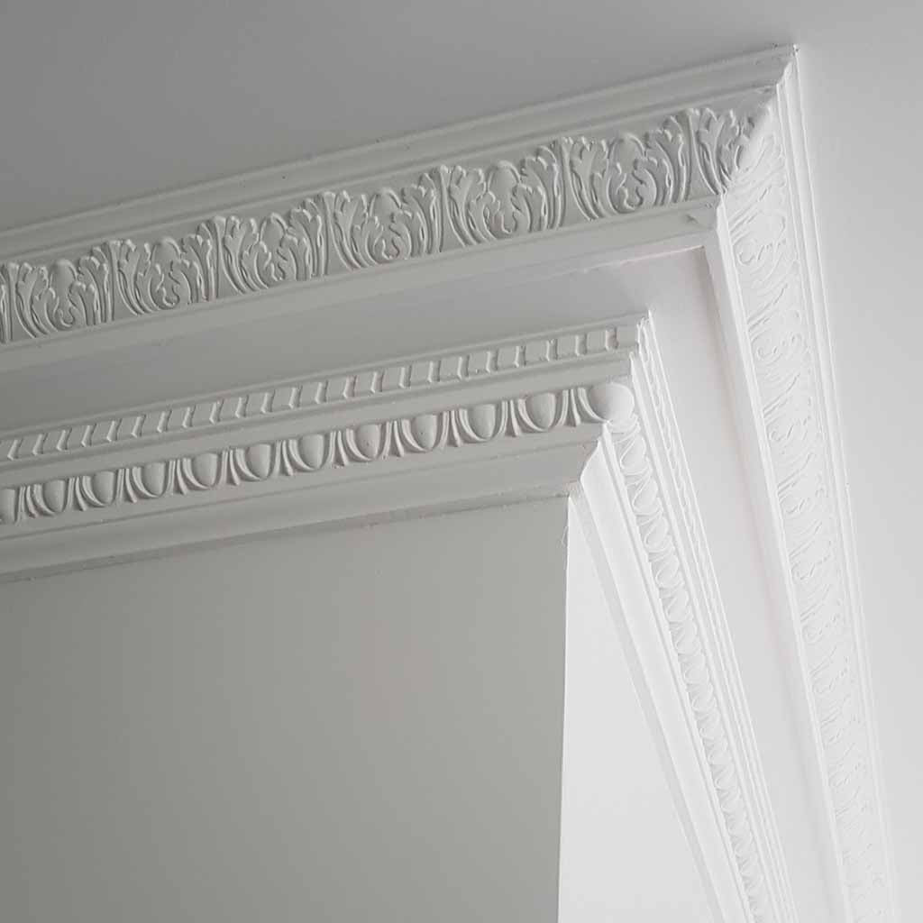 white cornice